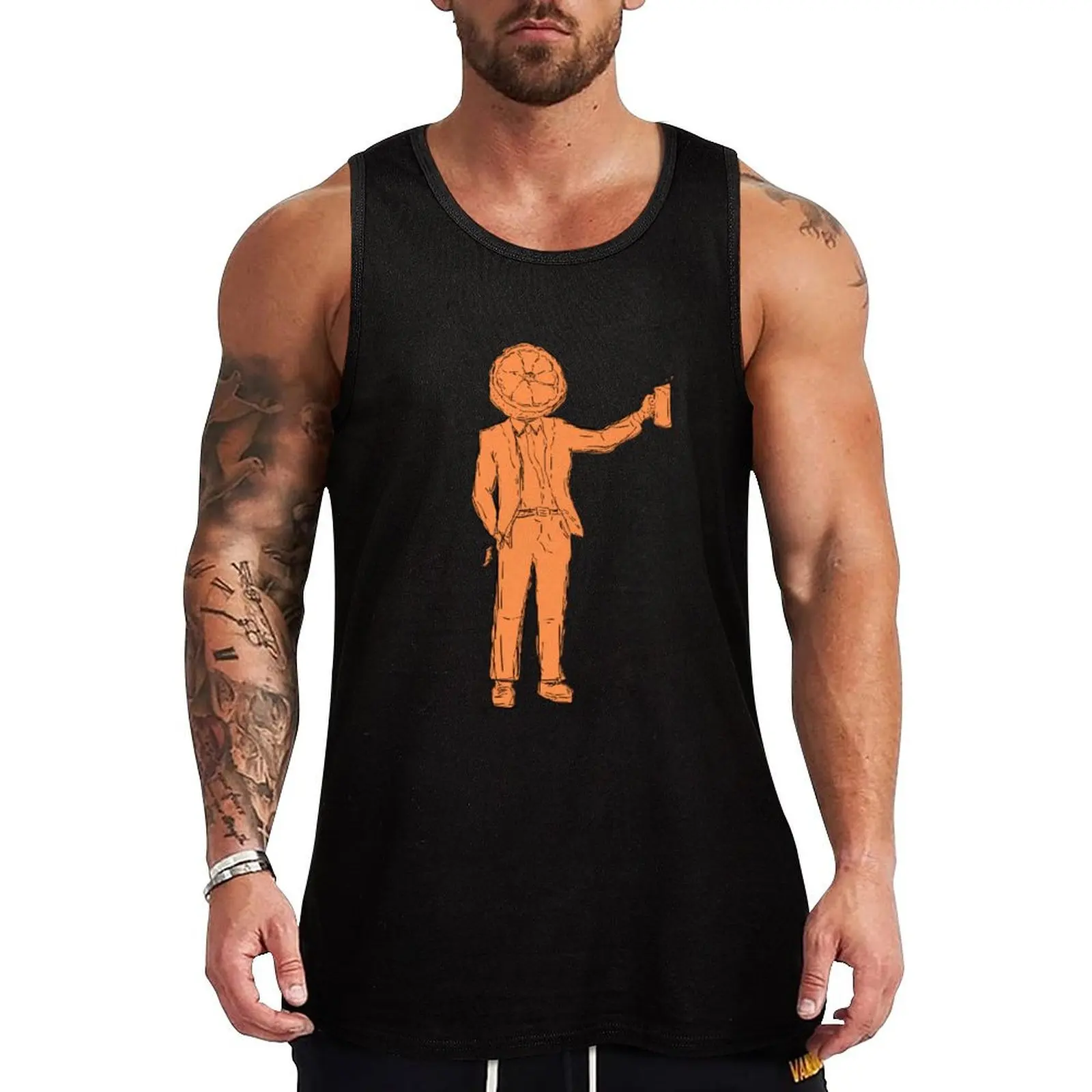 The Man with Half an Orange for a Head Tank Top sports t-shirts for men Sleeveless top new in tops & t-shirt
The Man with Half an Orange for a Head Tank Top sports t-shirts for men Sleeveless top new in tops & t-shirt