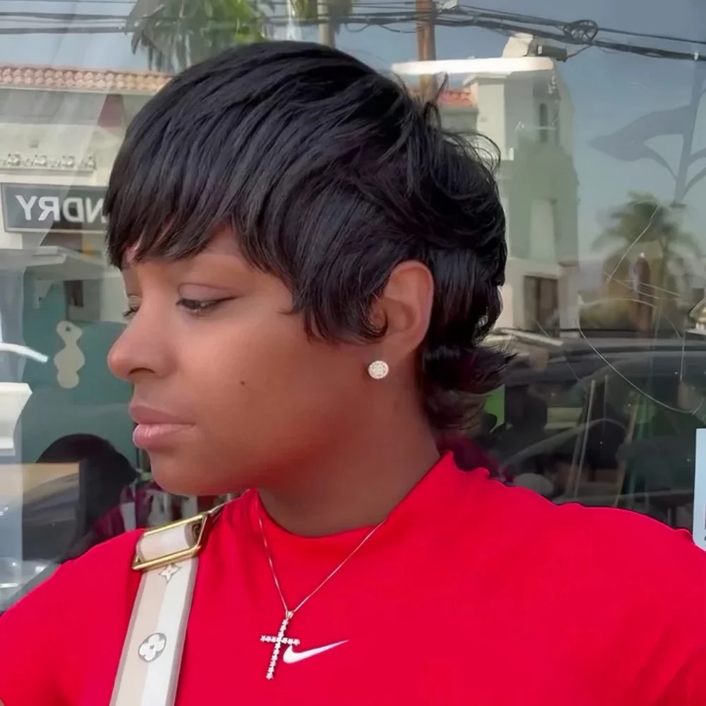 Go Chic Layered Feathered Pixie Cut Wig With Natural Bangs Human Hair HD Transparent Lace Glueless Wear Go Pre Plucked Hairline
Go Chic Layered Feathered Pixie Cut Wig With Natural Bangs Human Hair HD Transparent Lace Glueless Wear Go Pre Plucked Hairline