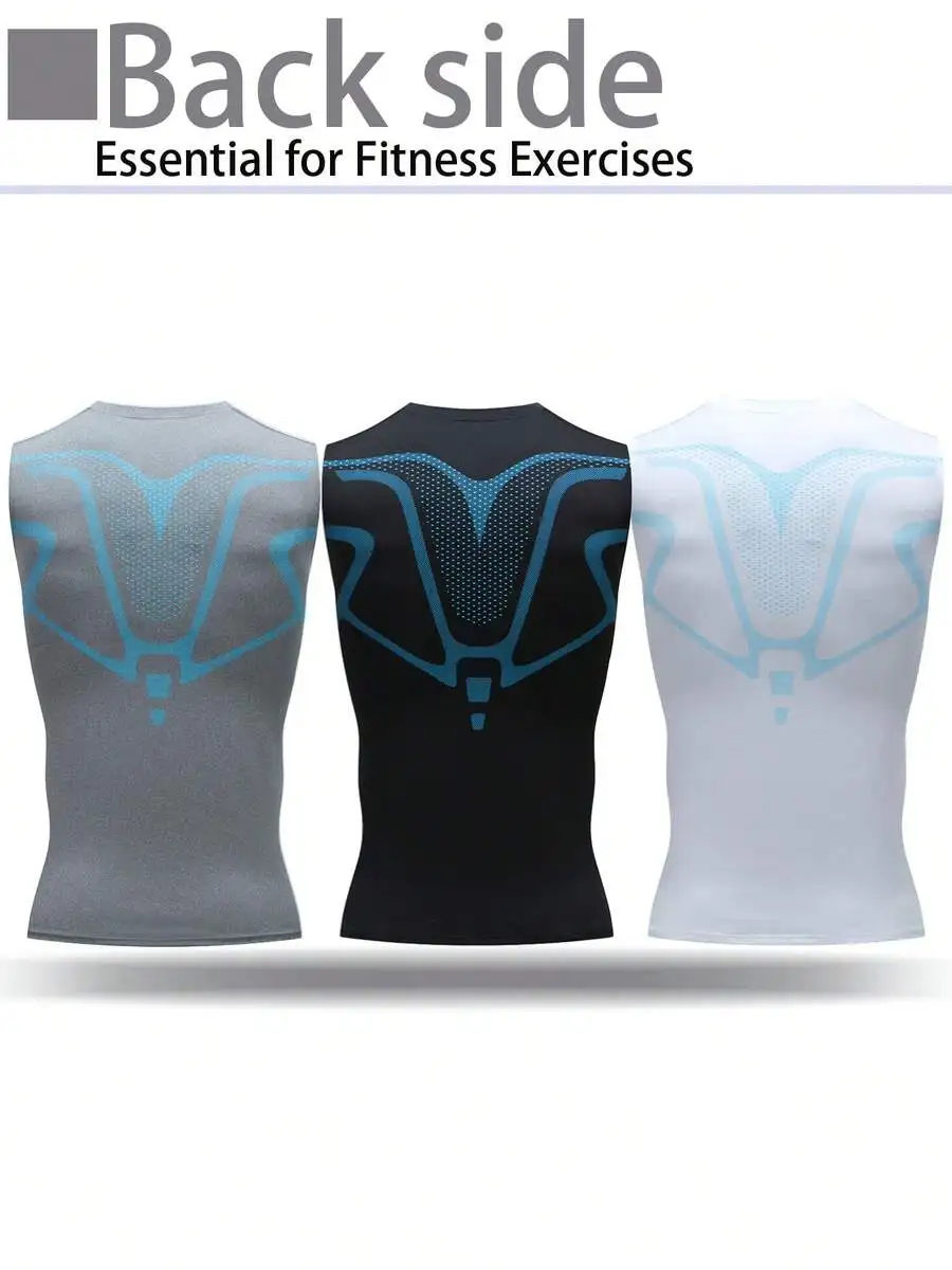 6-Pack Mens Sleeveless Compression Tank Tops For Fitness Training, Moisture Wicking Breathable Quick Dry Athletic Vest
6-Pack Mens Sleeveless Compression Tank Tops For Fitness Training, Moisture Wicking Breathable Quick Dry Athletic Vest