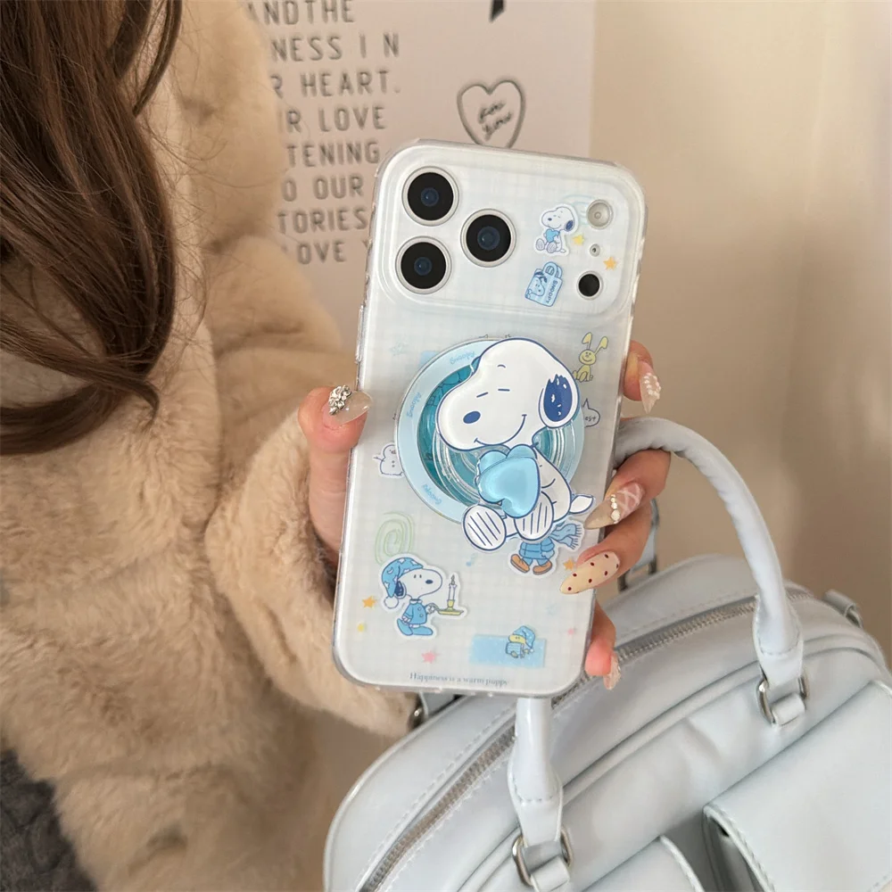 Ins Plaid Kawaii Snoopy Magnetic Phone Case for iPhone 17 Pro 13 14 15 16 Pro Max Cover With Magsafe Stand Cute Shockproof Funda
Ins Plaid Kawaii Snoopy Magnetic Phone Case for iPhone 17 Pro 13 14 15 16 Pro Max Cover With Magsafe Stand Cute Shockproof Funda
