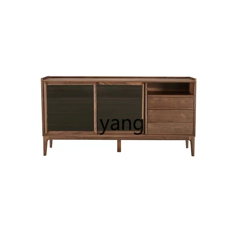 YJQQ Modern Simple Black Walnut Side Cabinet Decorative Storage Cabinet
YJQQ Modern Simple Black Walnut Side Cabinet Decorative Storage Cabinet