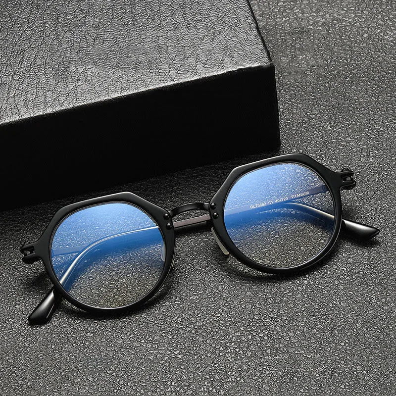Men Women Fashion Polygon Ultra Light Acetate Titanium Optical Glasses Frame Can Customize Myopia Reading Prescription Lenses
Men Women Fashion Polygon Ultra Light Acetate Titanium Optical Glasses Frame Can Customize Myopia Reading Prescription Lenses