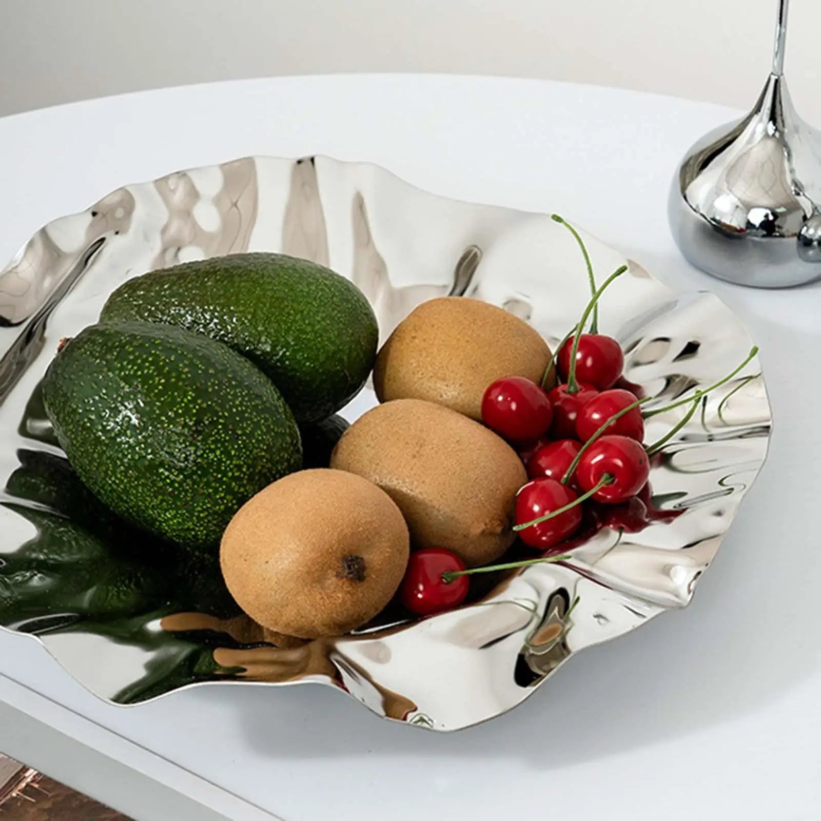 Durable Stainless Steel Fruit Container Holder Modern Shaped Fruit Bowl Centerpiece for Kitchen Countertop Fruits and Veggies
Durable Stainless Steel Fruit Container Holder Modern Shaped Fruit Bowl Centerpiece for Kitchen Countertop Fruits and Veggies