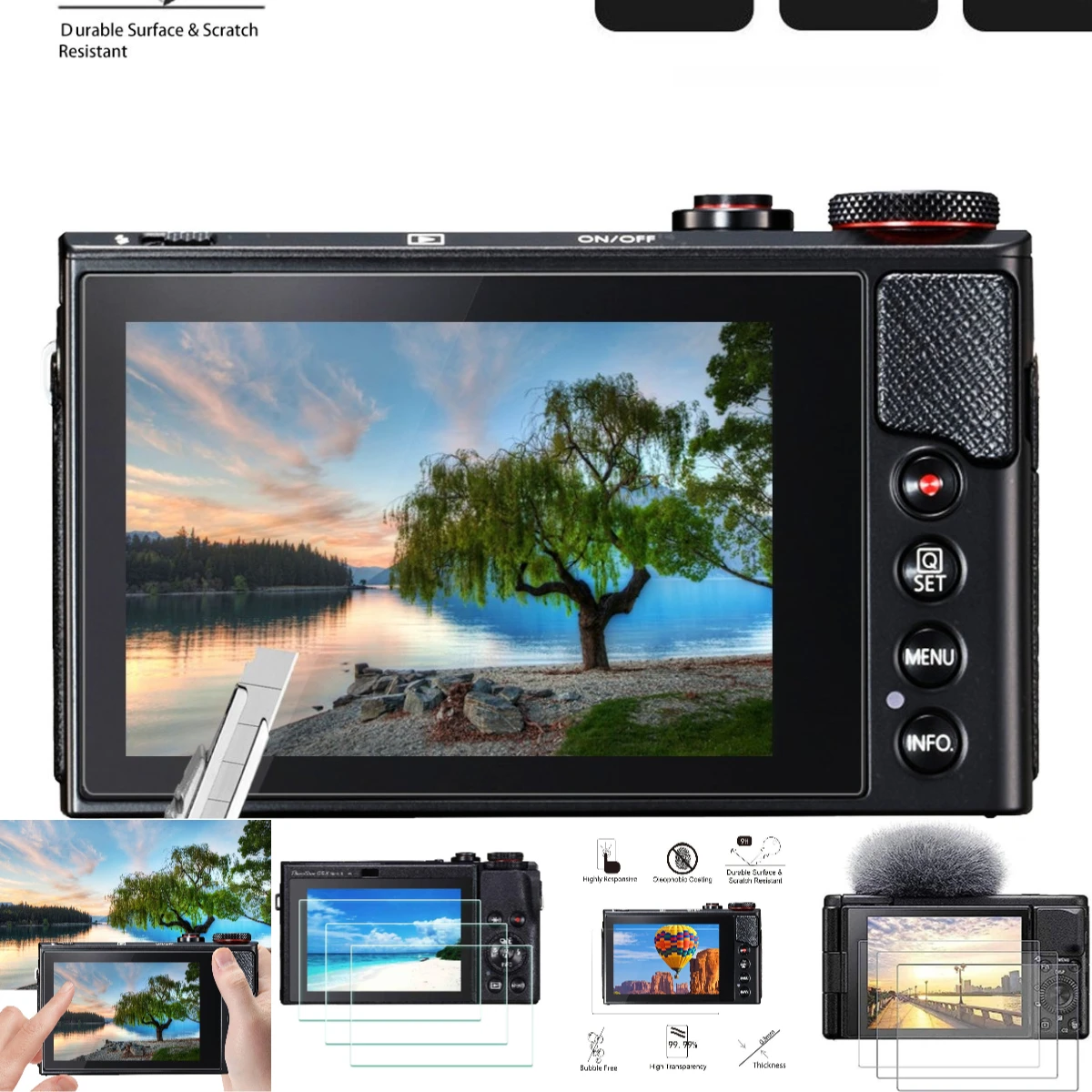 For Canon PowerShot G9 G7 G5 G1 X G9X G7X G5X G1X Mark II - 2 Pcs/Lot Tempered Glass Screen Guard
For Canon PowerShot G9 G7 G5 G1 X G9X G7X G5X G1X Mark II - 2 Pcs/Lot Tempered Glass Screen Guard