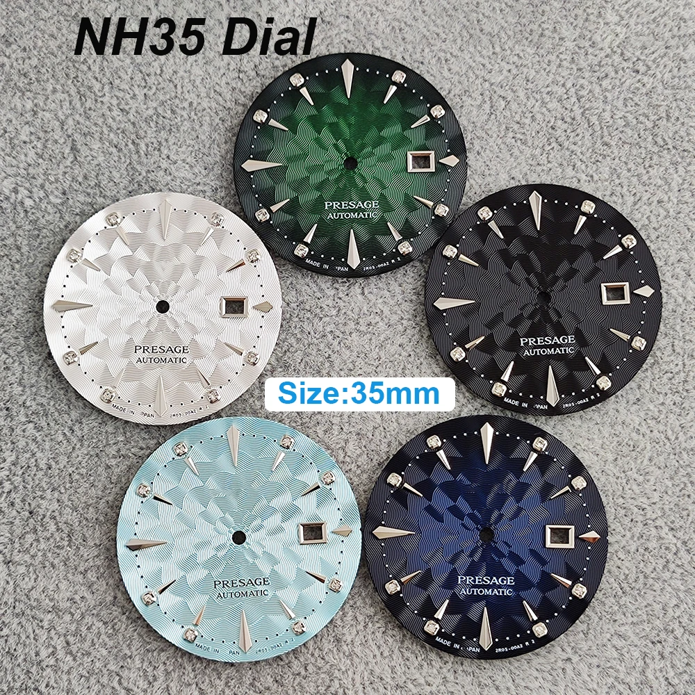 Presage S Logo Dial 35mm Custom Watch Mod for NH35 NH36 Automatic Movements - Watch Accessory
Presage S Logo Dial 35mm Custom Watch Mod for NH35 NH36 Automatic Movements - Watch Accessory