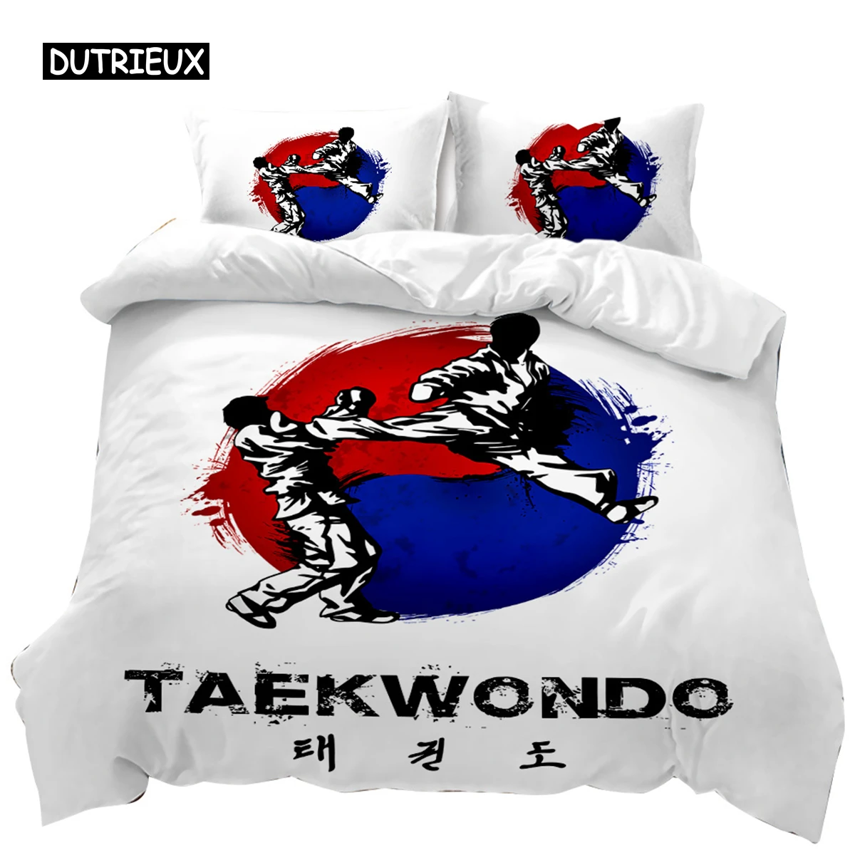 Sports Duvet Cover Set Taekwondo Defense Techniques Sport Practice Bedding Aikido Karate Judo Queen King Polyester Quilt Cover
Sports Duvet Cover Set Taekwondo Defense Techniques Sport Practice Bedding Aikido Karate Judo Queen King Polyester Quilt Cover