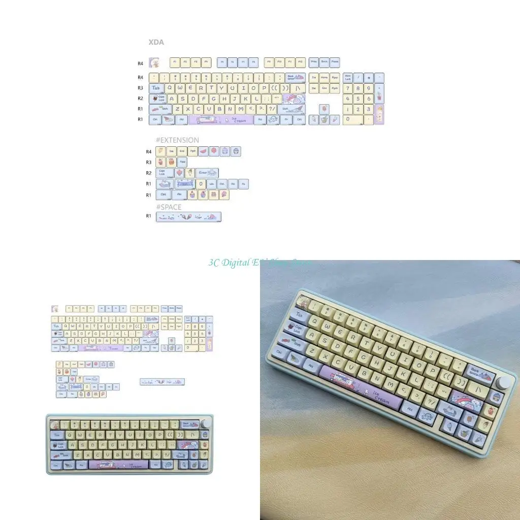 E74D 133Keys Keycaps XDA Ice Cream Thick PBT Keycap For For 61/87/104/108 Keyboard
E74D 133Keys Keycaps XDA Ice Cream Thick PBT Keycap For For 61/87/104/108 Keyboard
