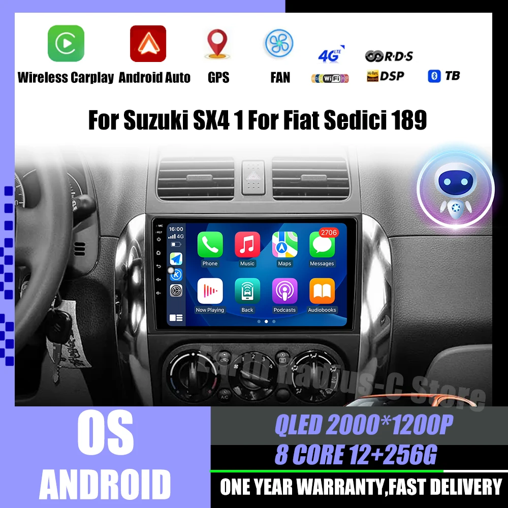Android 14 For Suzuki SX4 2006 - 2013 For Fiat Sedici 2005 - 2014 Head Unit Viedo Player 5G WIFI Multimedia GPS DSP Navigation
Android 14 For Suzuki SX4 2006 - 2013 For Fiat Sedici 2005 - 2014 Head Unit Viedo Player 5G WIFI Multimedia GPS DSP Navigation