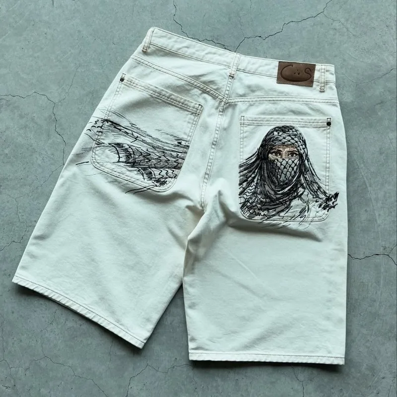 Hot Y2K Baggy Denim Shorts Harajuku embroidery pattern Shorts 2000s vintage men women Casual Hip hop Fashion Shorts Streetwear
Hot Y2K Baggy Denim Shorts Harajuku embroidery pattern Shorts 2000s vintage men women Casual Hip hop Fashion Shorts Streetwear