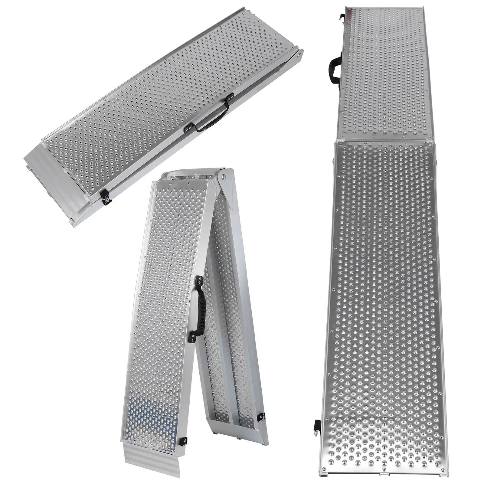 2Pcs 85inch Aluminum Folding Loading Ramps with Handle ATV Loading Ramps for Pickup Trucks Motorcycle Lawn Mower
2Pcs 85inch Aluminum Folding Loading Ramps with Handle ATV Loading Ramps for Pickup Trucks Motorcycle Lawn Mower