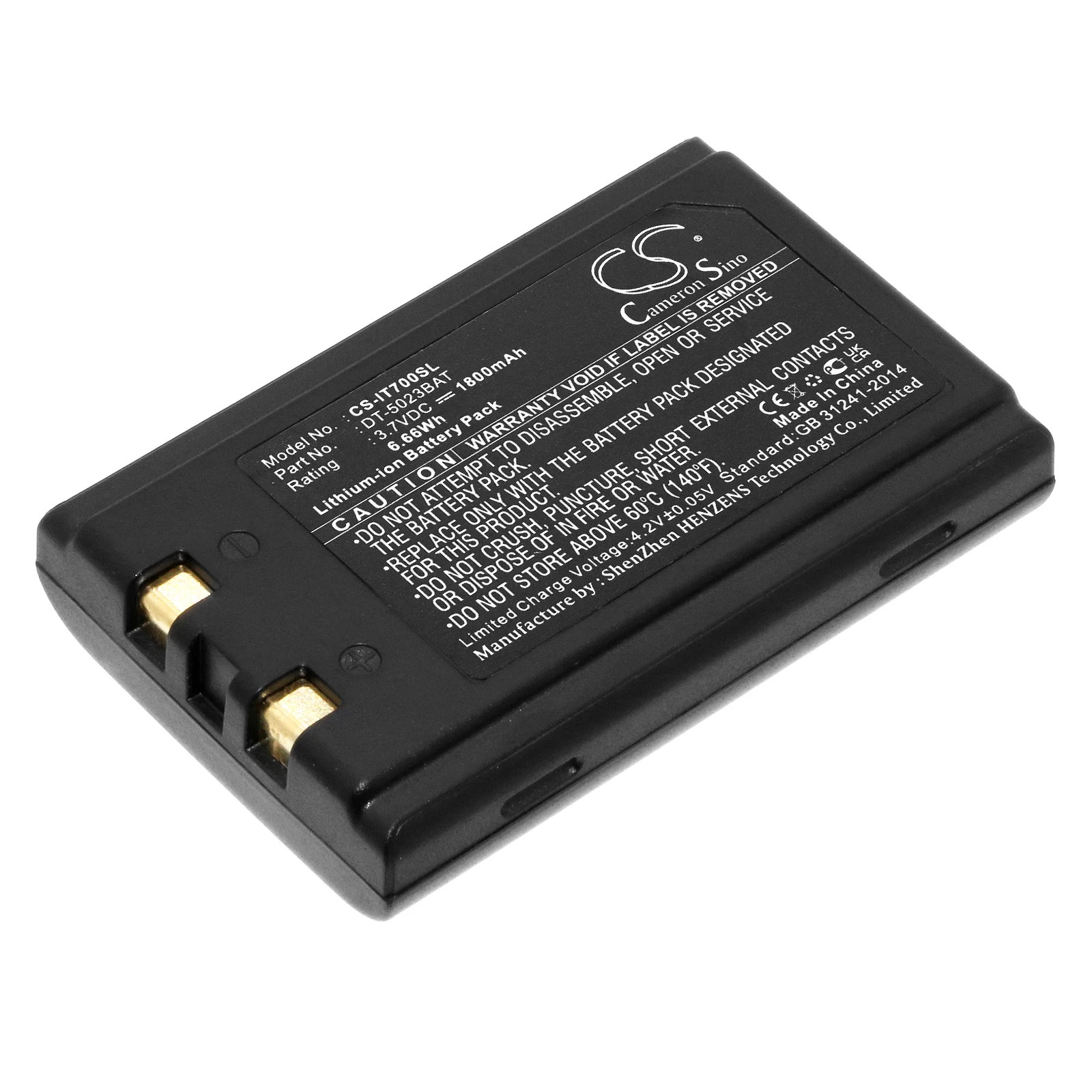 Li-ion Barcode Scanner Battery for Janam, 3.7V, 1800mAh, Compatible Models: Xentissimo
Li-ion Barcode Scanner Battery for Janam, 3.7V, 1800mAh, Compatible Models: Xentissimo