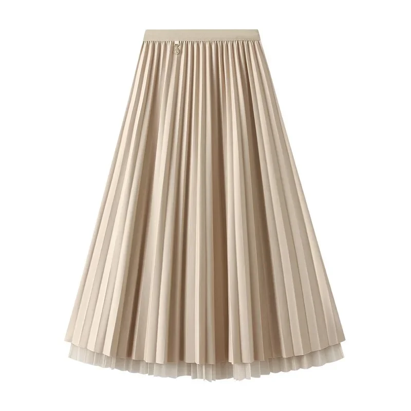Elegant High Waist Pleated Skirts For Women 2025 Summer Fashion Vintage Women's Solid Color Midi Skirt Female A-Line Skirt
Elegant High Waist Pleated Skirts For Women 2025 Summer Fashion Vintage Women's Solid Color Midi Skirt Female A-Line Skirt