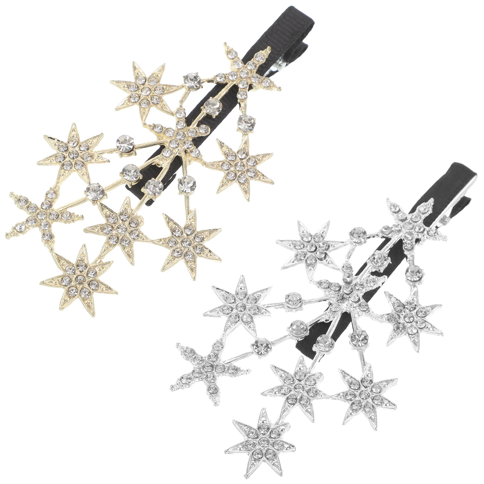 2 Pcs Hairpin Sparkly Clips Star Accessory Luxury Accessories Women Barrettes for Rhinestone Headgear
2 Pcs Hairpin Sparkly Clips Star Accessory Luxury Accessories Women Barrettes for Rhinestone Headgear