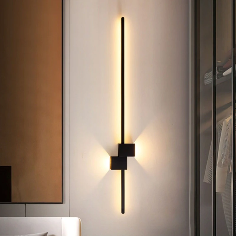 Modern LED Wall Sconce Minimalist Long 60/80/100cm Lights for Living Room Bedroom Study Hotel Decorative Lighting Accessories
Modern LED Wall Sconce Minimalist Long 60/80/100cm Lights for Living Room Bedroom Study Hotel Decorative Lighting Accessories