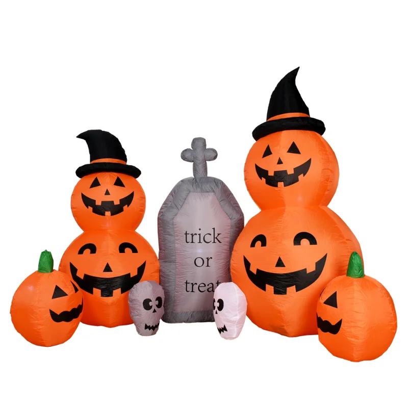 Halloween Tombstone Pumpkin Ghost Inflatable Air Model Built-in LED Lights Holiday Party Garden Decoration
Halloween Tombstone Pumpkin Ghost Inflatable Air Model Built-in LED Lights Holiday Party Garden Decoration