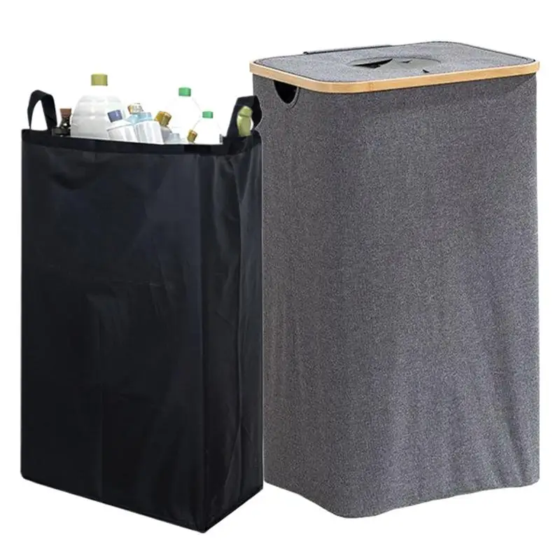 Laundry Hamper With Lid Toiletry Basket With Handles Foldable 105L Capacity Portable Storage Bag For Self-Driving Tour Space
Laundry Hamper With Lid Toiletry Basket With Handles Foldable 105L Capacity Portable Storage Bag For Self-Driving Tour Space