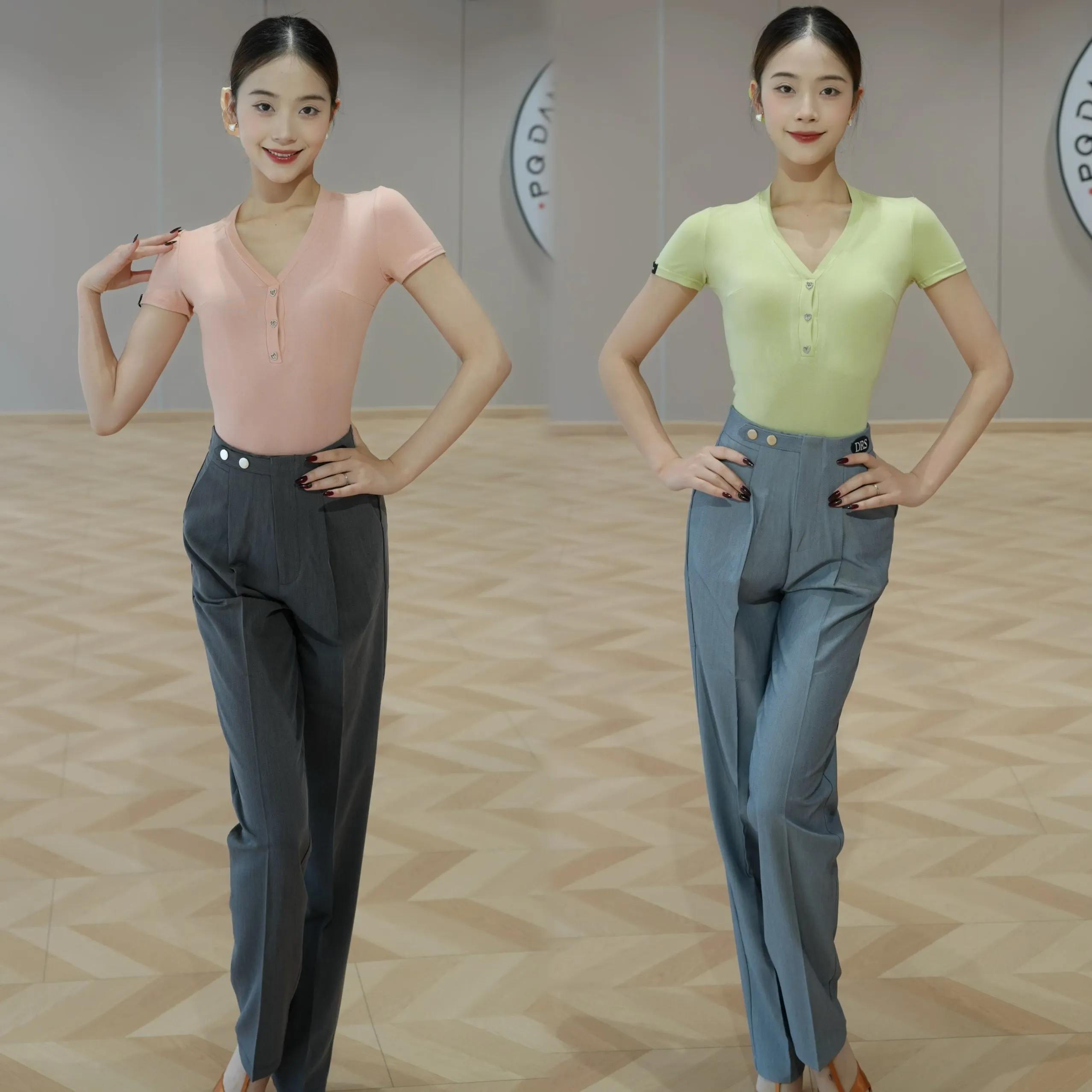 Summer Latin Dance Practice Clothes Women Short Sleeves Tops High Waist Pants Club Salsa Ballroom Dance Clothing Adult DNV23915
Summer Latin Dance Practice Clothes Women Short Sleeves Tops High Waist Pants Club Salsa Ballroom Dance Clothing Adult DNV23915