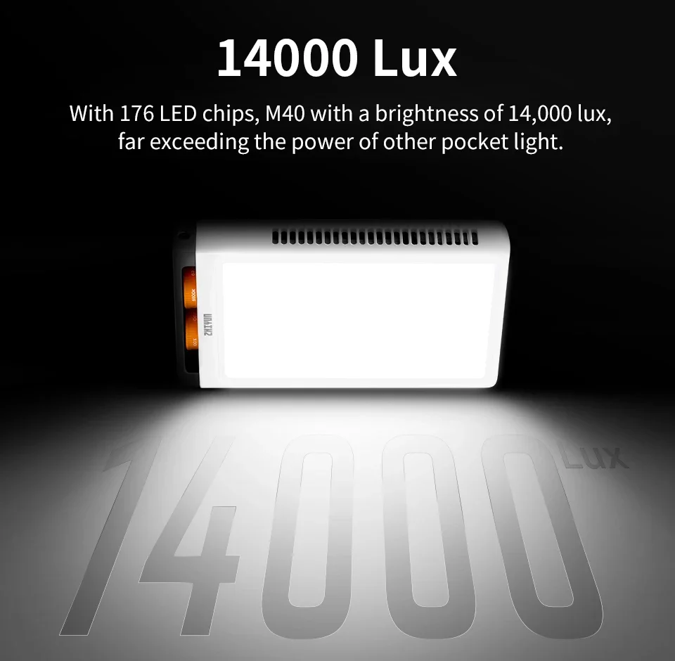 NEW ZHIYUN FIVERAY M40 40W Mini LED Video Light 2700K ~ 6200K Pocket Light for Studio Photography Live Streaming Vlogging Portra 
NEW ZHIYUN FIVERAY M40 40W Mini LED Video Light 2700K ~ 6200K Pocket Light for Studio Photography Live Streaming Vlogging Portra