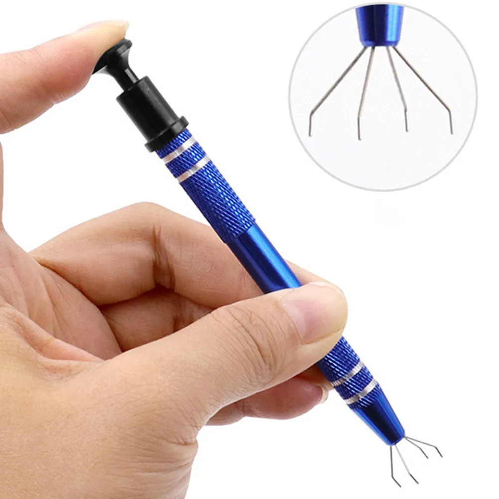 Набор из 2-х захватов с четырьмя когтями из нержавеющей стали для подбора бриллиантов, чипов, электронных компонентов, драгоценных камней, 4-зубчатый держатель
Набор из 2-х захватов с четырьмя когтями из нержавеющей стали для подбора бриллиантов, чипов, электронных компонентов, драгоценных камней, 4-зубчатый держатель