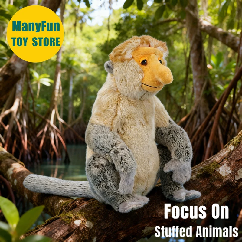 Proboscis Monkey High Fidelity Cute Plushie Nose Ape Plush Toy Lifelike Nasalis larvatus Animal Simulation Stuffed Doll Gifts
Proboscis Monkey High Fidelity Cute Plushie Nose Ape Plush Toy Lifelike Nasalis larvatus Animal Simulation Stuffed Doll Gifts