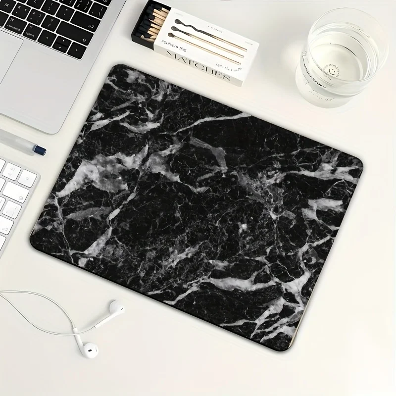 Black Textured Marble Mouse Pad Anti-Slip Rubber Desk Mat for Computer Office Gaming Non-Slip Mouse Pads Computer Accessory
Black Textured Marble Mouse Pad Anti-Slip Rubber Desk Mat for Computer Office Gaming Non-Slip Mouse Pads Computer Accessory