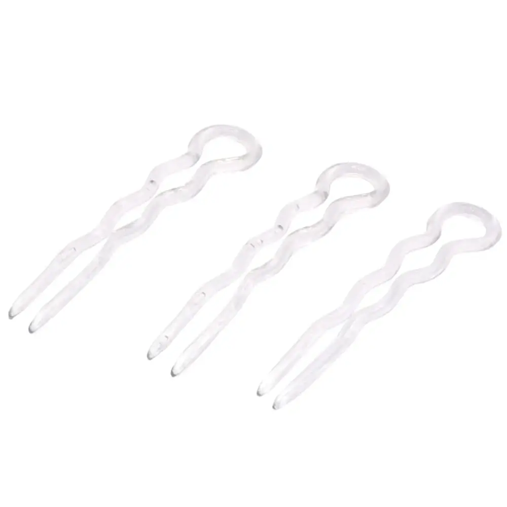 French Slick Small Clear Wavy 3\ Chignon U Shaped Set of 3 Celluloid French Stick Hair Pin Fork Girls Spiral Updo Bun Holder
French Slick Small Clear Wavy 3\ Chignon U Shaped Set of 3 Celluloid French Stick Hair Pin Fork Girls Spiral Updo Bun Holder