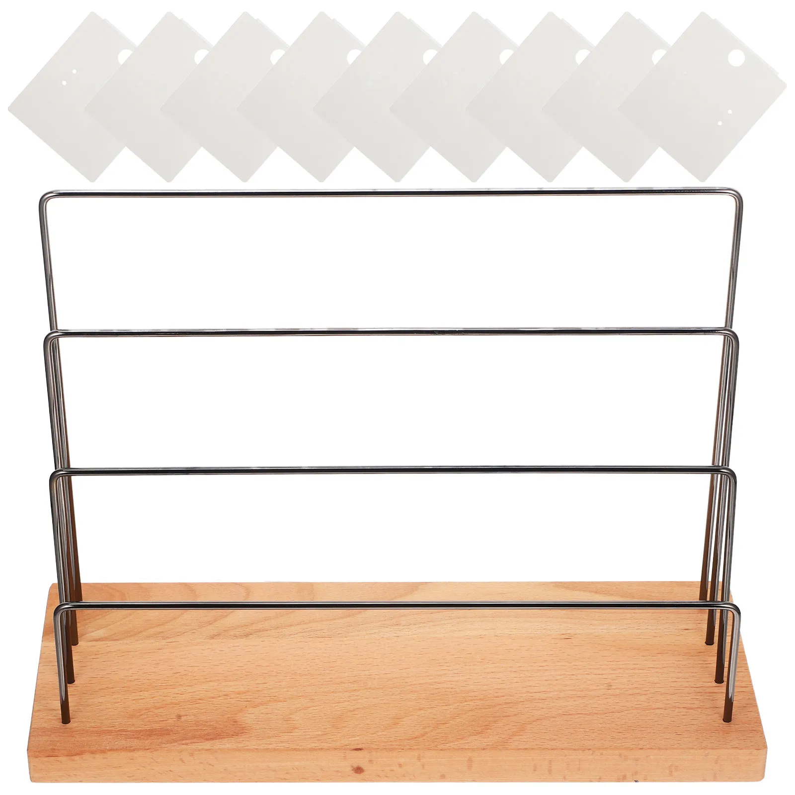 1Set Earring Display Stand Solid Wood Jewelry Holder Organizer Multifunctional Desktop Rack for Earrings Jewelry Display
1Set Earring Display Stand Solid Wood Jewelry Holder Organizer Multifunctional Desktop Rack for Earrings Jewelry Display