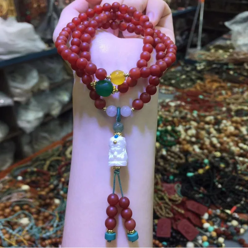 Frosted Southern Red Agate Multi-Circle Bracelet Zachilam Pendant Ornaments Beads
Frosted Southern Red Agate Multi-Circle Bracelet Zachilam Pendant Ornaments Beads