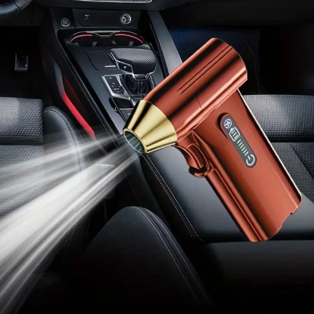 130000RPM Violent Turbo Fan Type-C Charging Wind Speed 52m/s Brushless Motor Blower Wireless Design 4000mAh Battery
130000RPM Violent Turbo Fan Type-C Charging Wind Speed 52m/s Brushless Motor Blower Wireless Design 4000mAh Battery