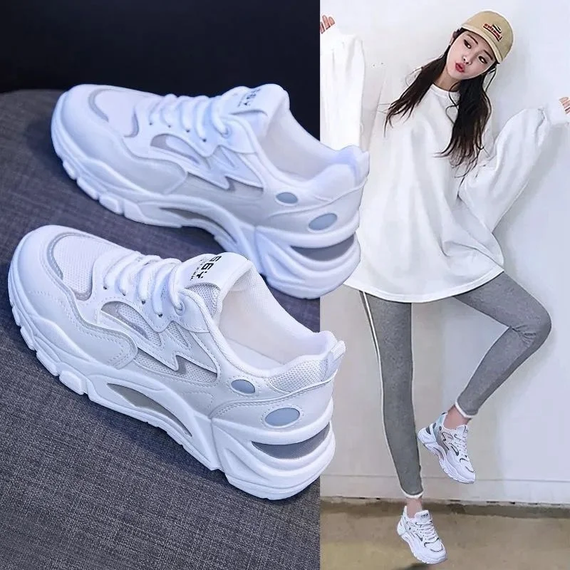 Women's Running Shoes Dad Sneakers Lightweight Shock Absorption Soft Bottom Traveling White Shoes Korean Style Fashion Casual...
Women's Running Shoes Dad Sneakers Lightweight Shock Absorption Soft Bottom Traveling White Shoes Korean Style Fashion Casual...