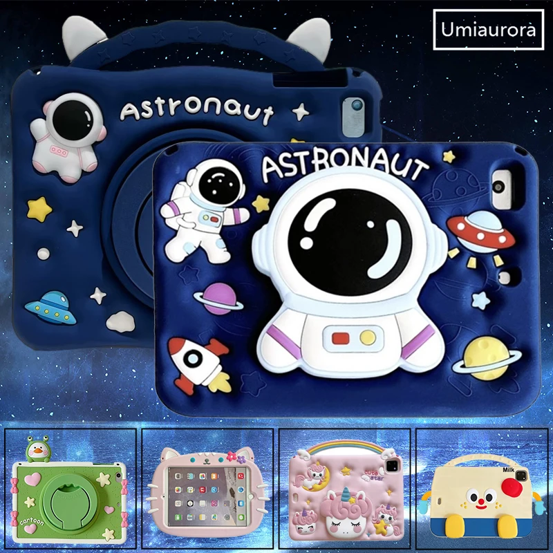 For IPad Mini A17 Pro 10.5 7th 8th 9th 10.2 10th 10.9 11th Gen 11 inch A16 Air 9.7 Kids Cartoon Silicon Tablet Case Stand Funda
For IPad Mini A17 Pro 10.5 7th 8th 9th 10.2 10th 10.9 11th Gen 11 inch A16 Air 9.7 Kids Cartoon Silicon Tablet Case Stand Funda