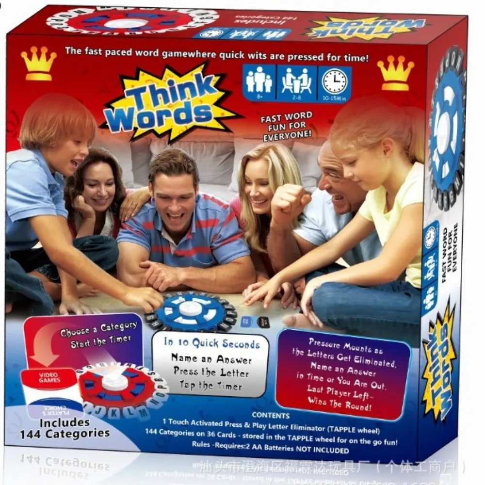 Educational Board Toys For Kids Toy Crazy Letter Game Board ABS Material Board Game Interactive Game Turntable Children's Puzzle
Educational Board Toys For Kids Toy Crazy Letter Game Board ABS Material Board Game Interactive Game Turntable Children's Puzzle