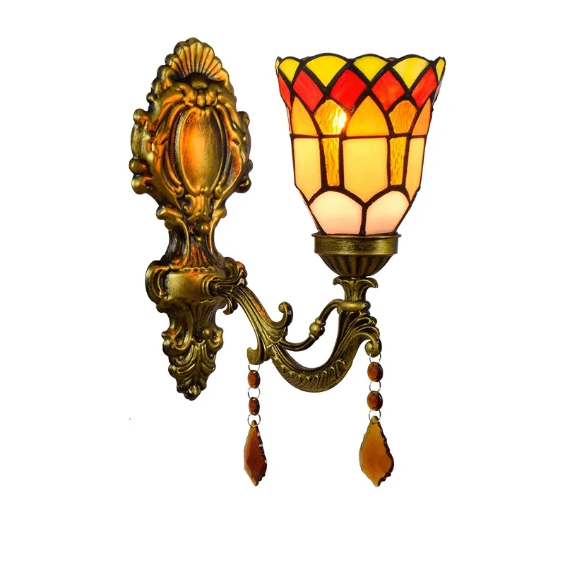 Tiffany retro bathroom mirror headlamp pastoral crystal bedside wall lamp bar aisle balcony wall lamp
Tiffany retro bathroom mirror headlamp pastoral crystal bedside wall lamp bar aisle balcony wall lamp