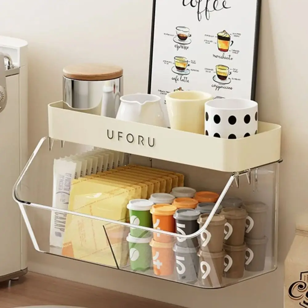 Wall-mounted Condiment Jar Storage Rack Durable Plastic Kitchen Organizer Rack Space-saving Ginger Garlic Storage Box
Wall-mounted Condiment Jar Storage Rack Durable Plastic Kitchen Organizer Rack Space-saving Ginger Garlic Storage Box