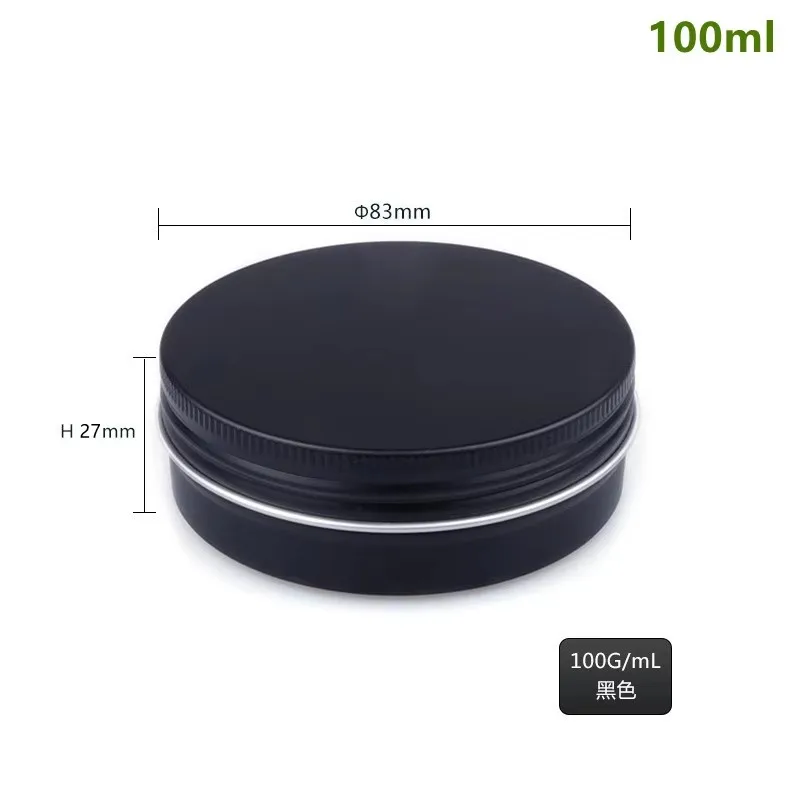 200pcs 3.38 oz Bright Black Round Aluminum Box Tin Jar 100ml Screw Lid Storage Fragrance Candle Lip Balm Oil Empty Jars
200pcs 3.38 oz Bright Black Round Aluminum Box Tin Jar 100ml Screw Lid Storage Fragrance Candle Lip Balm Oil Empty Jars