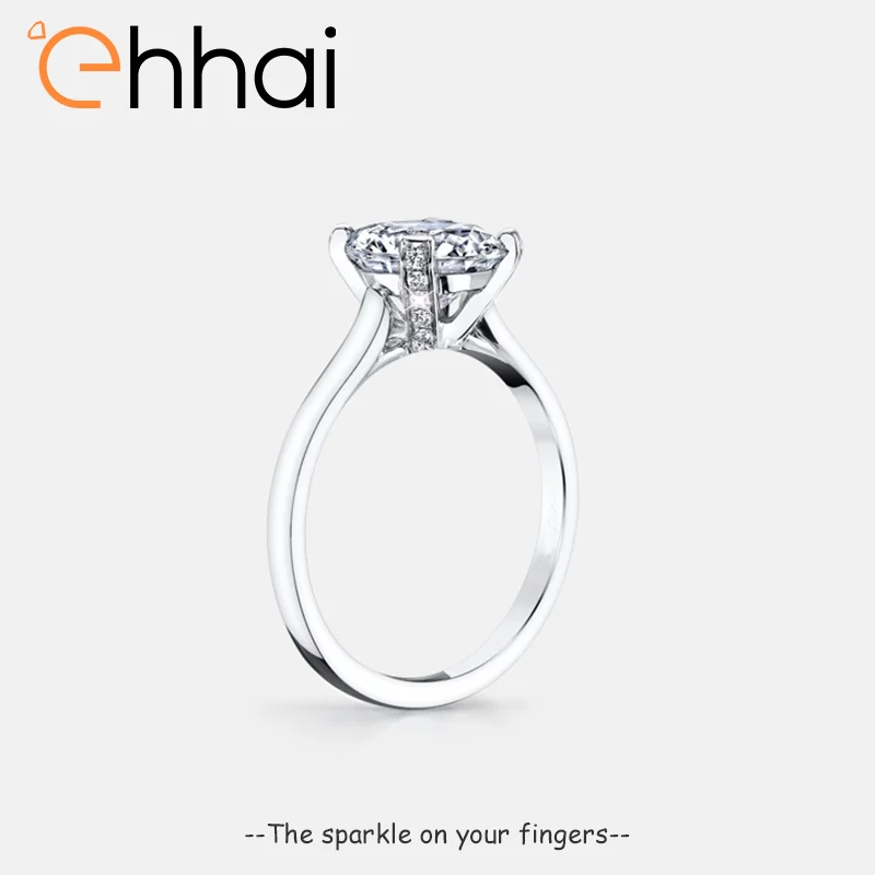 Ehhai S925 Sterling Silver 7.5mm Round Cut Zircon Rings for Woman Wedding Engagement Ring Fine Jewelry Anniversary Gifts Anillo
Ehhai S925 Sterling Silver 7.5mm Round Cut Zircon Rings for Woman Wedding Engagement Ring Fine Jewelry Anniversary Gifts Anillo