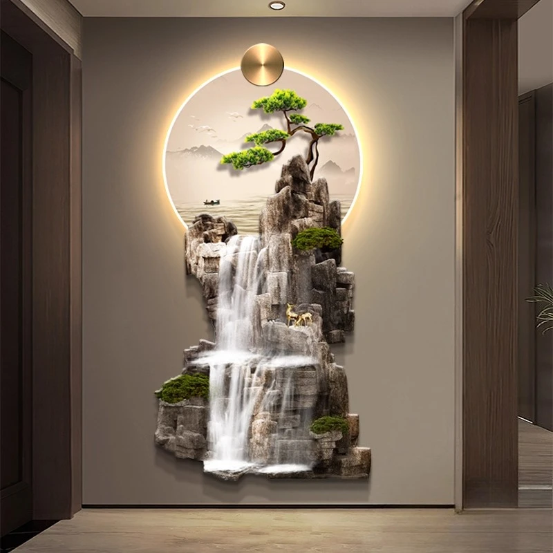 Modern Design Entrance Hall 3D Decorative Painting Abstract Art Hanging Painting Corridor Wall Decoration LED Light Painting
Modern Design Entrance Hall 3D Decorative Painting Abstract Art Hanging Painting Corridor Wall Decoration LED Light Painting