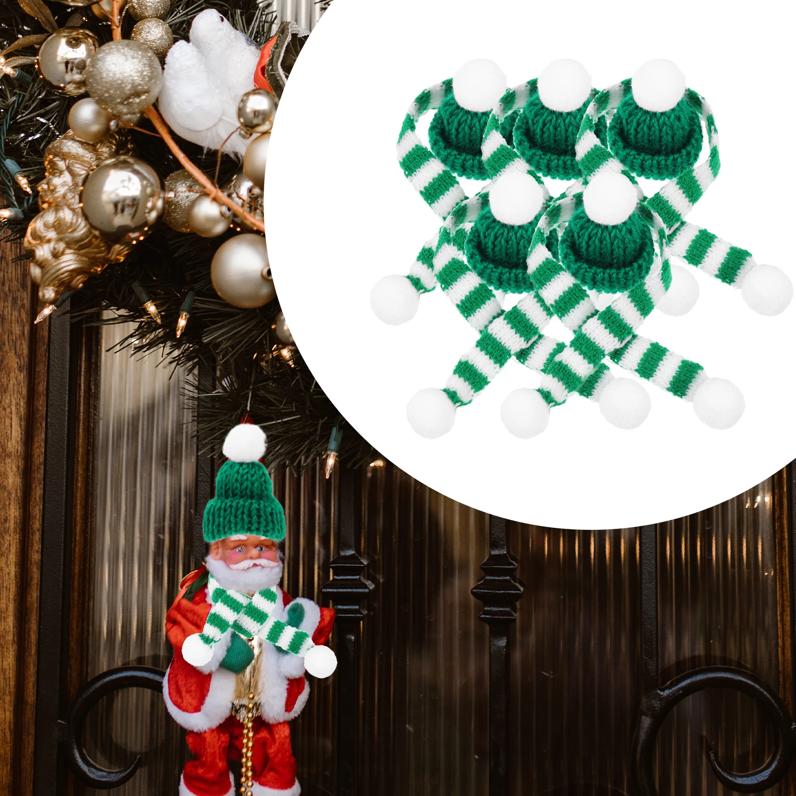 5 Sets Wool Hat Scarf Xmas Party Ornament· Mini Scarves Ornaments for Crafts Miniature Accessories Miss
5 Sets Wool Hat Scarf Xmas Party Ornament· Mini Scarves Ornaments for Crafts Miniature Accessories Miss