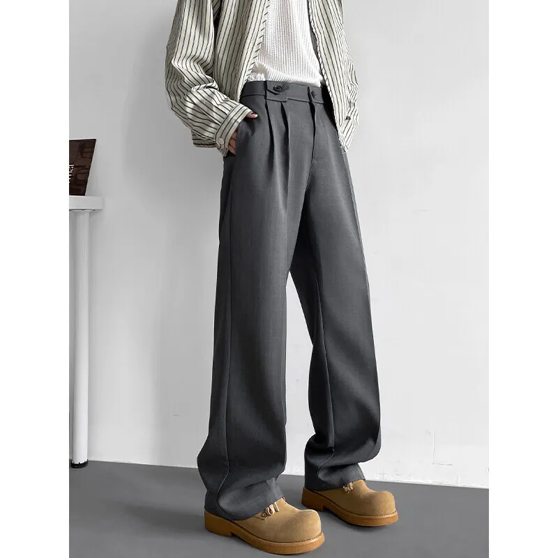 Grey Suit Pants Men Fashion Society Mens Black Dress Pants Korean Loose Casual Straight Pants Mens Office Formal Trousers 4XL
Grey Suit Pants Men Fashion Society Mens Black Dress Pants Korean Loose Casual Straight Pants Mens Office Formal Trousers 4XL