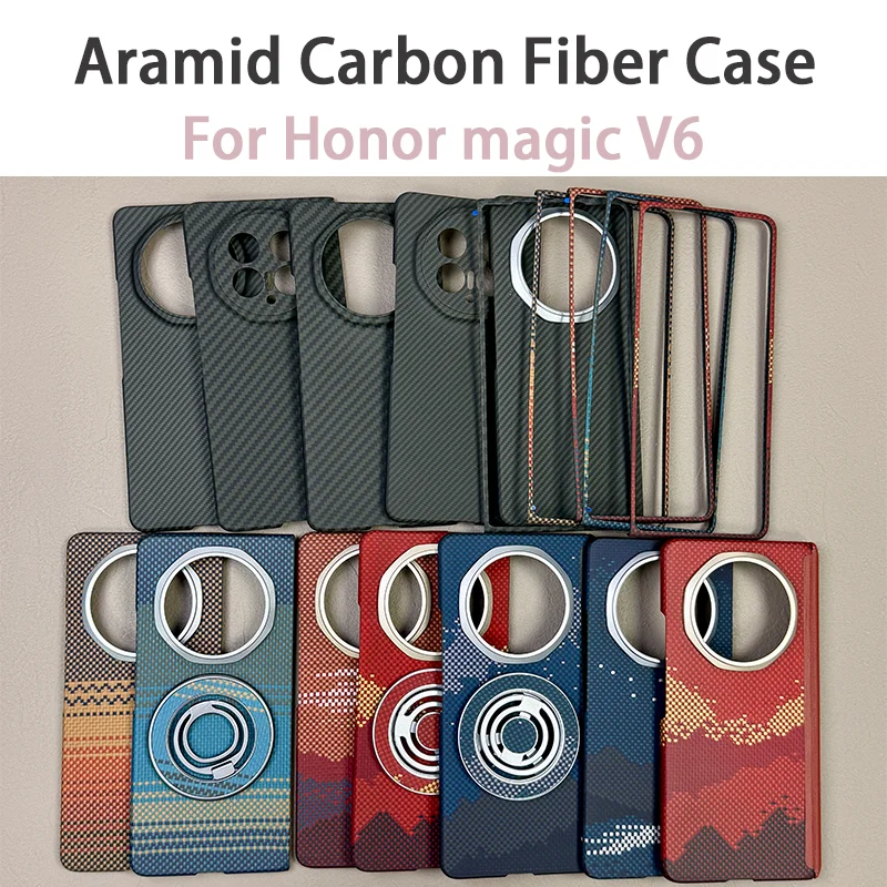 For Honor magic v6 Carbon Case Kevlar Aramid Magnetic ultra thin ultra liight Cover With Center Axis Hinge Durable
For Honor magic v6 Carbon Case Kevlar Aramid Magnetic ultra thin ultra liight Cover With Center Axis Hinge Durable