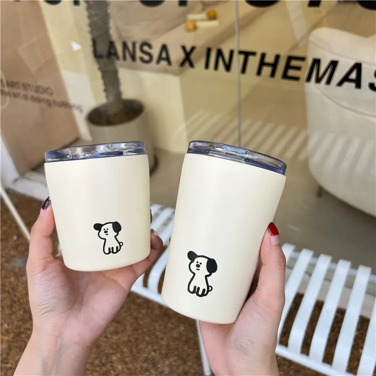 Cartoon Dog Coffee Mug 304 Stainless Steel Leak-Proof Thermos Mug Water Bottle Thermosmug Outdoor Couple Thermal Cup Mugs
Cartoon Dog Coffee Mug 304 Stainless Steel Leak-Proof Thermos Mug Water Bottle Thermosmug Outdoor Couple Thermal Cup Mugs