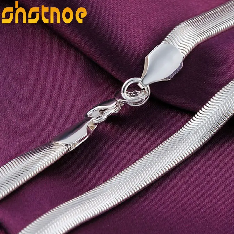 925 Sterling Silver Fashion Jewelry 16/18/20/22/24/25 Inch Snake Chain Necklace For Women Man Party Wedding Charm Gift
925 Sterling Silver Fashion Jewelry 16/18/20/22/24/25 Inch Snake Chain Necklace For Women Man Party Wedding Charm Gift