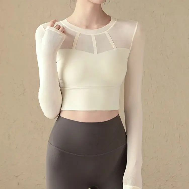 Long Sleeve Yoga T-Shirt Women's Training Pilates Slimming Fitness Running Top Chest Pad Sports Style Polyester Fiber
Long Sleeve Yoga T-Shirt Women's Training Pilates Slimming Fitness Running Top Chest Pad Sports Style Polyester Fiber