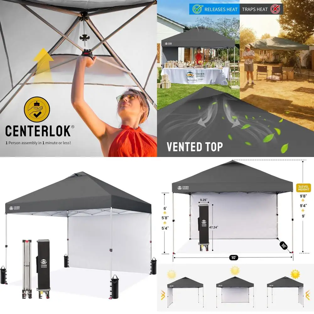 Пляжная палатка 10x10 с одной боковой стенкой – быстрая установка одним нажатием – для защиты от солнца на открытом воздухе, мероприятий, вечеринок, кемпинга – беседка с STO-N-G
Пляжная палатка 10x10 с одной боковой стенкой – быстрая установка одним нажатием – для защиты от солнца на открытом воздухе, мероприятий, вечеринок, кемпинга – беседка с STO-N-G