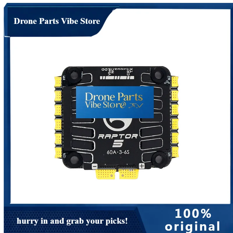 Drone PartsFLYCOLOR Raptor5 4in1 ESC 60A 45A G701 V5 PWM 128K 3-6S 30X30mm For FPV Drone Freestyle Flight Controller Stack DIY P
Drone PartsFLYCOLOR Raptor5 4in1 ESC 60A 45A G701 V5 PWM 128K 3-6S 30X30mm For FPV Drone Freestyle Flight Controller Stack DIY P