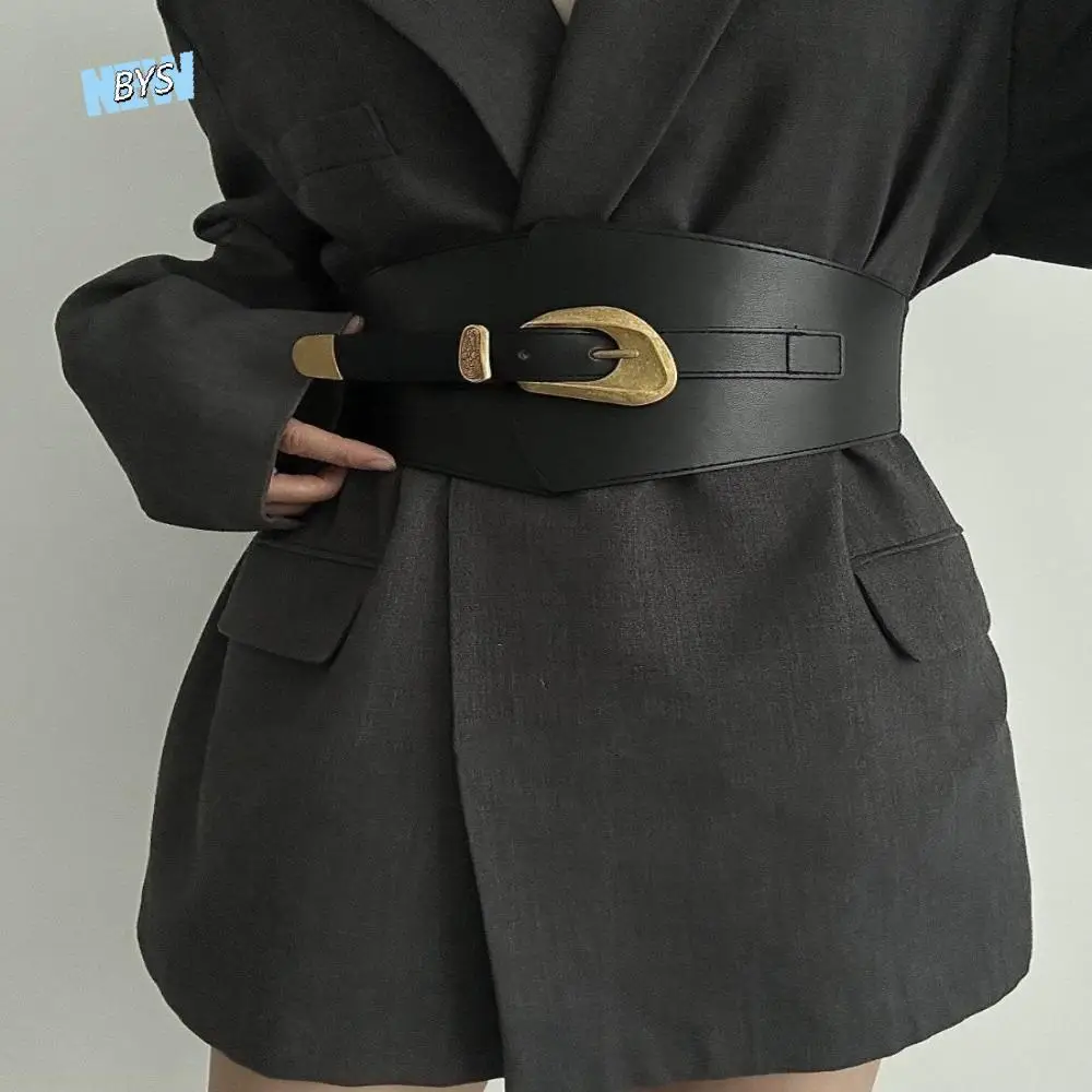 Waist Corset Spicy Girl PU Leather Corset Elastic Slimming Wide Cummerbunds Waistband Solid Color Wide Belt Outfits
Waist Corset Spicy Girl PU Leather Corset Elastic Slimming Wide Cummerbunds Waistband Solid Color Wide Belt Outfits