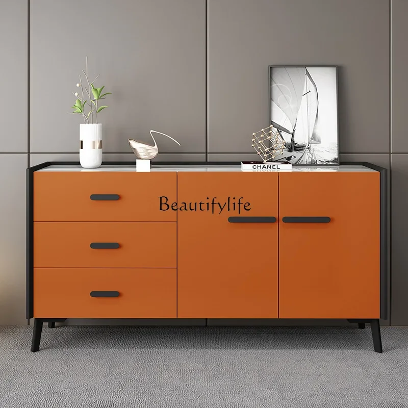 Customized rock slab dining side cabinet modern simple large capacity space with drawers
Customized rock slab dining side cabinet modern simple large capacity space with drawers