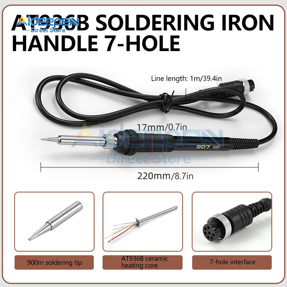 936 Electric Soldering Solder Iron Station 5/7pin Welding Hot Gun 60W 936B Replacement Repair Tool High Quality DIY Welding Kits
936 Electric Soldering Solder Iron Station 5/7pin Welding Hot Gun 60W 936B Replacement Repair Tool High Quality DIY Welding Kits