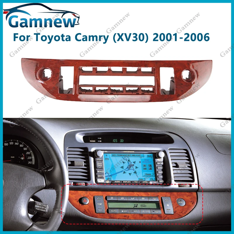 Car Fascia A/C Air Conditioning Panel for Toyota Camry (XV30) 2001-2006 Dash Kit Install Facia Console Bezel Adapter Plate Cover
Car Fascia A/C Air Conditioning Panel for Toyota Camry (XV30) 2001-2006 Dash Kit Install Facia Console Bezel Adapter Plate Cover