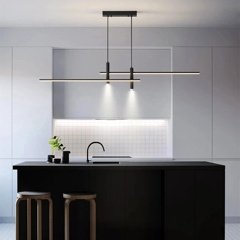 Modern simple Dining room chandelier long pendant light Nordic minimalist long strip creative spotlight design light luxury lamp
Modern simple Dining room chandelier long pendant light Nordic minimalist long strip creative spotlight design light luxury lamp